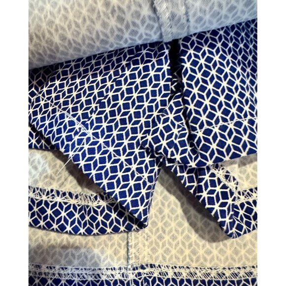 Attire New York Womens Blue Geometric Skort Size 4 Rayon/Nylon/Spandex - Picture 5 of 11